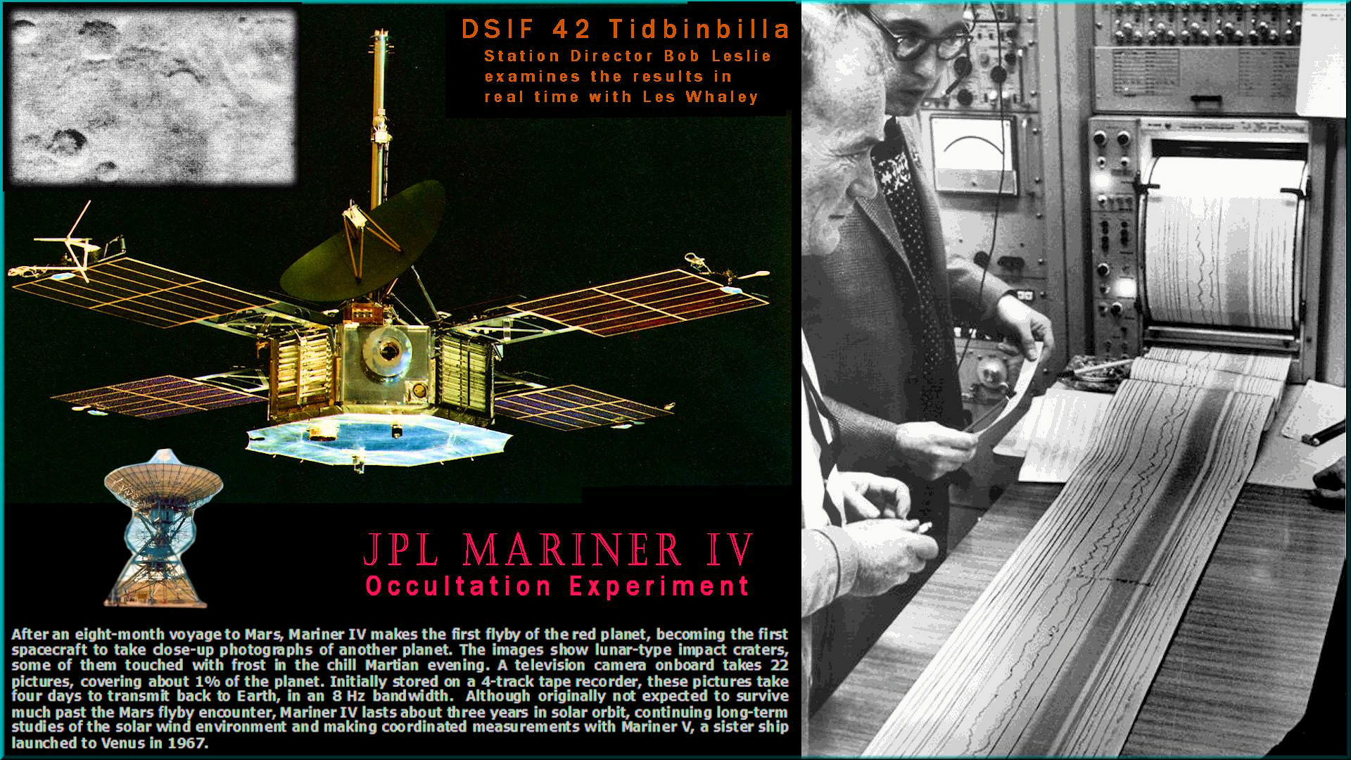 Mariner IV encounter Mars 150000000 miles